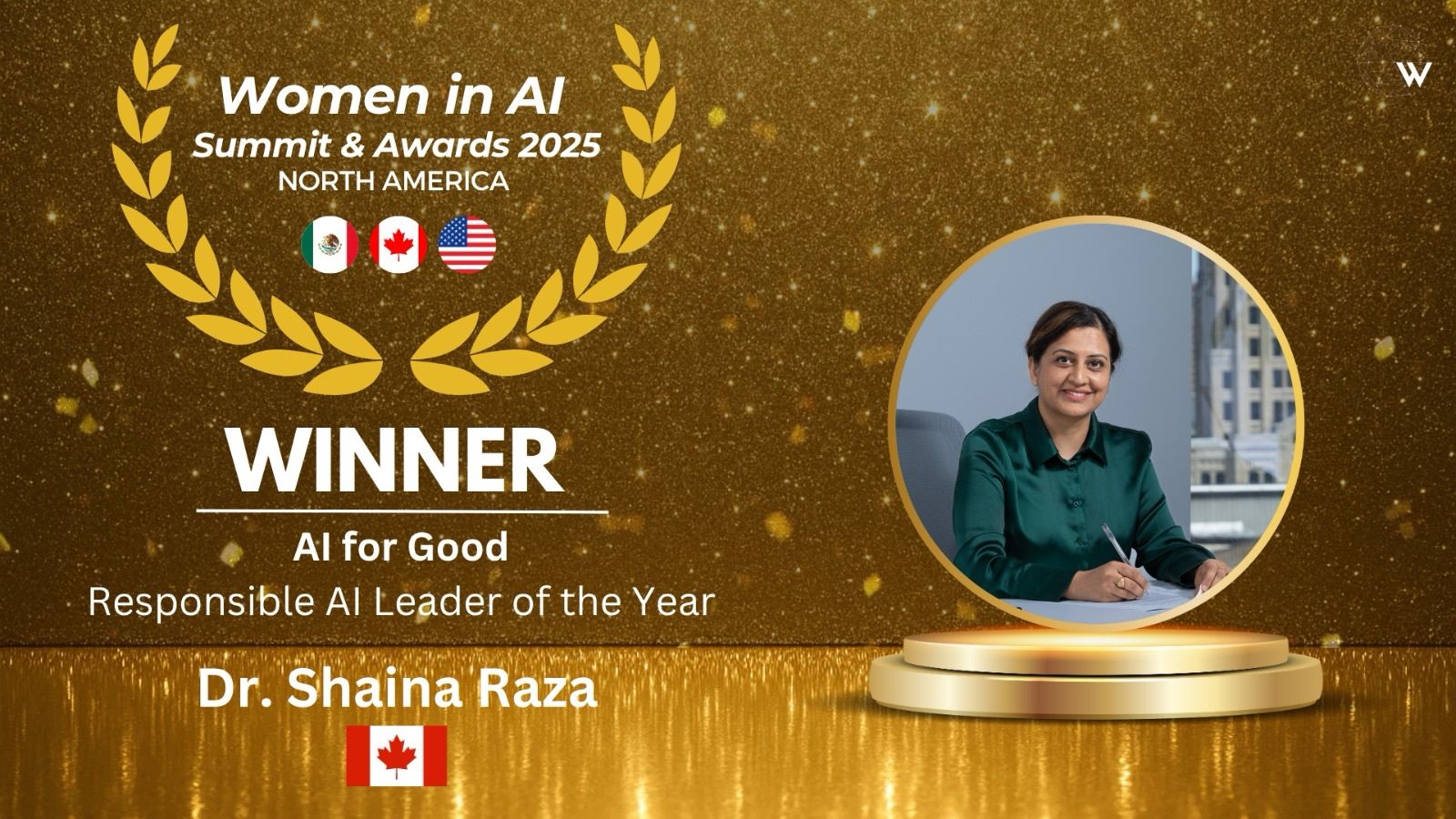 WAI Award Winner: Dr. Shaina Raza